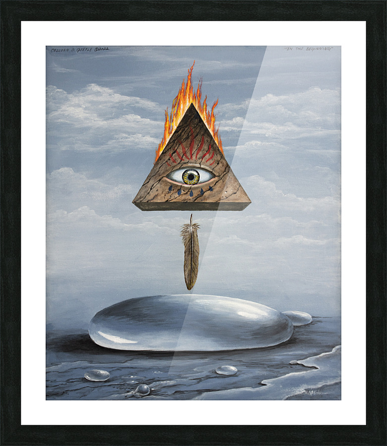 In the Beginning Picture Frame print