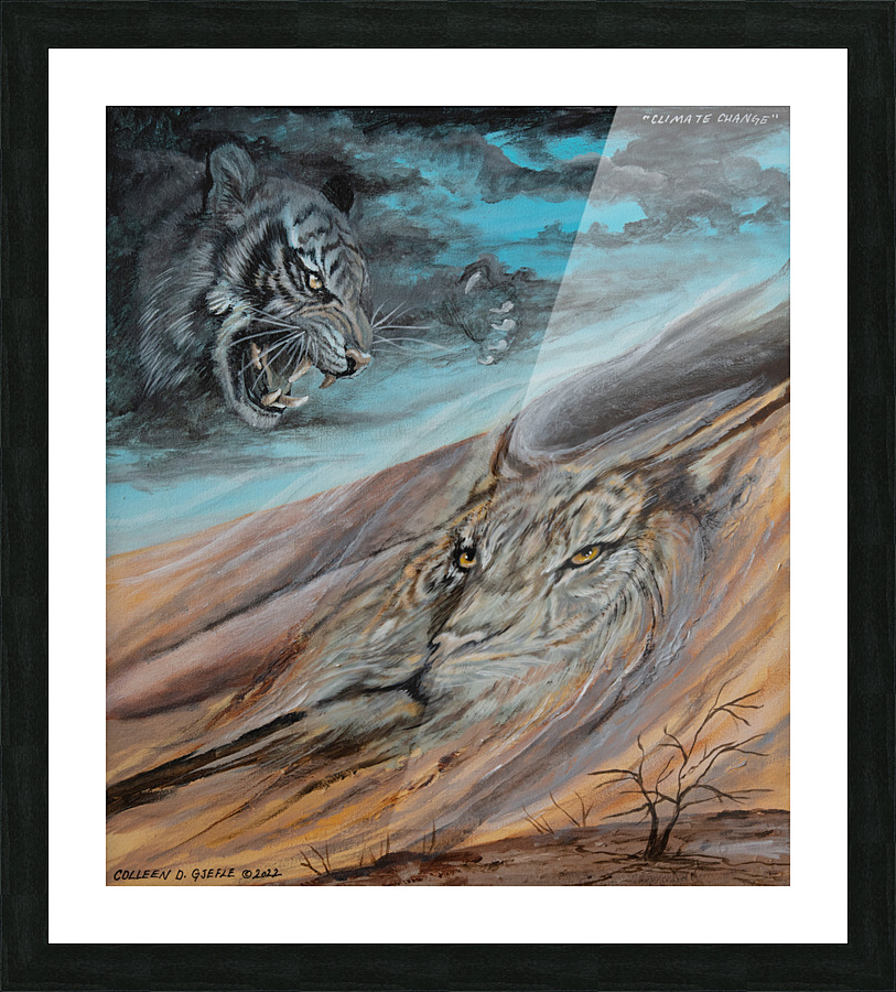 Climate Change Picture Frame print