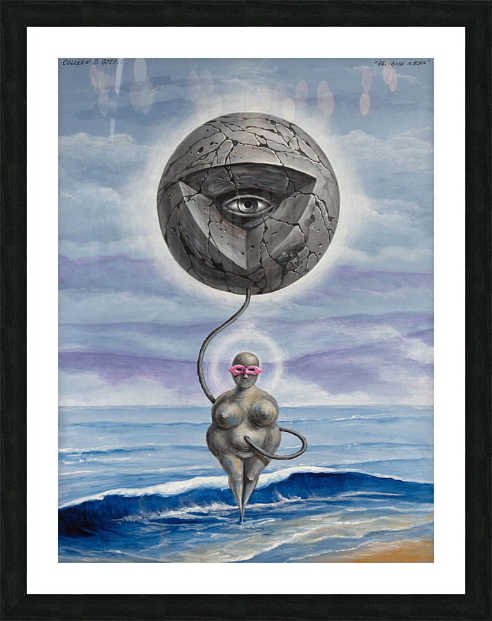 Religion is Born Picture Frame print