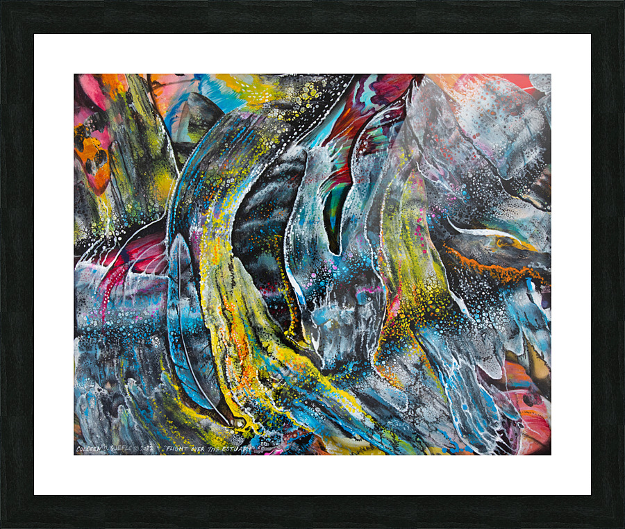 Flight over the Estuary Picture Frame print