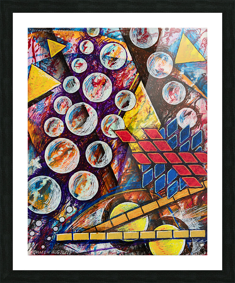 Geometric Progression Picture Frame print