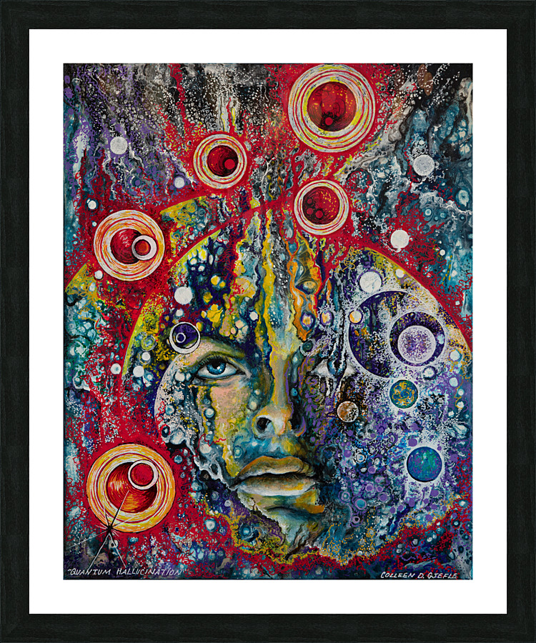 Quantum Hallucination Picture Frame print