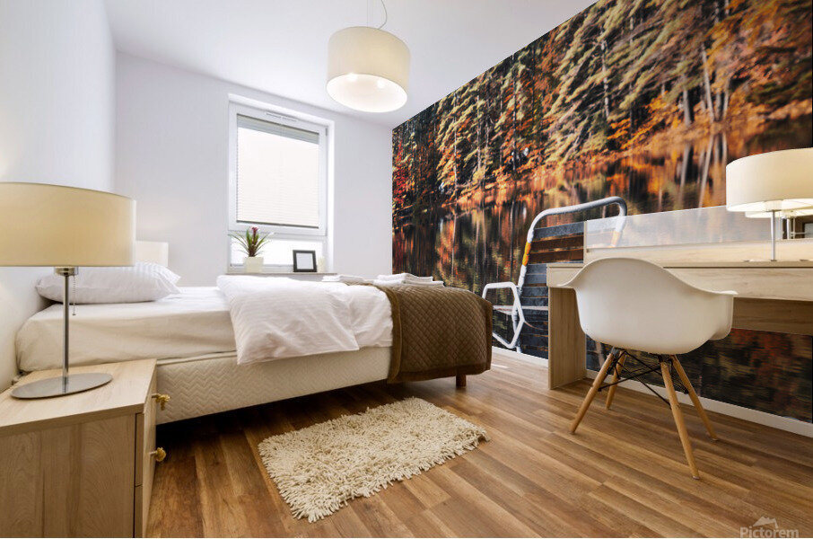 relecting on Mural print