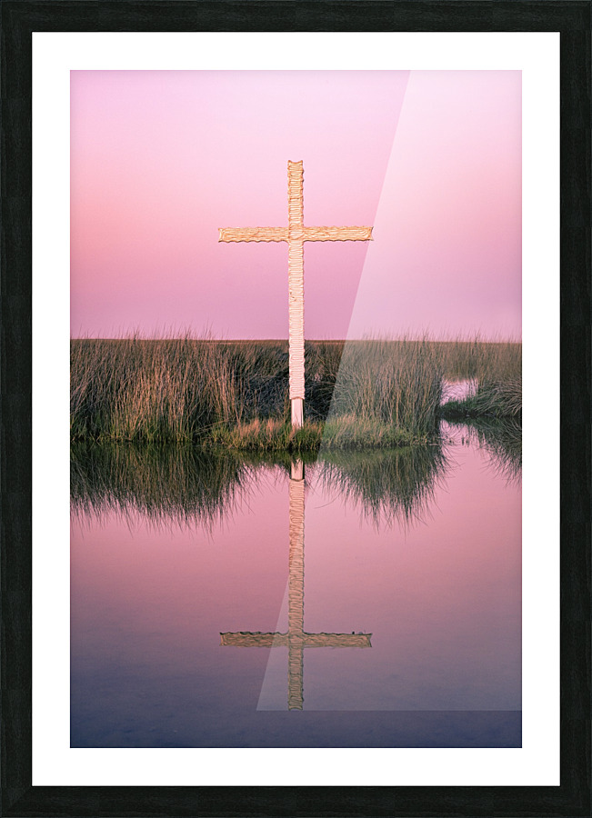 Double Crossed Picture Frame print