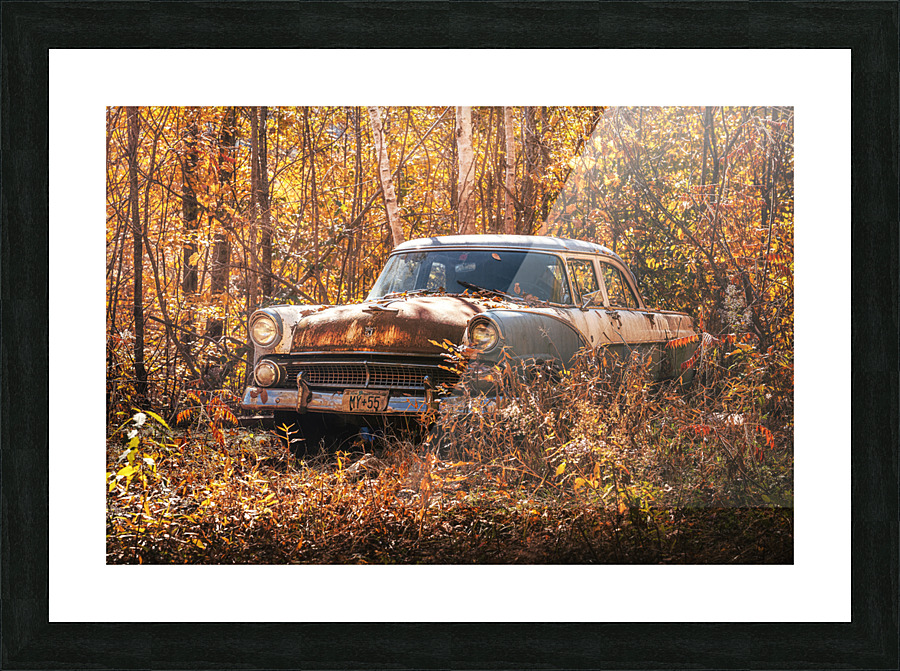 Autumn Jalopy Picture Frame print