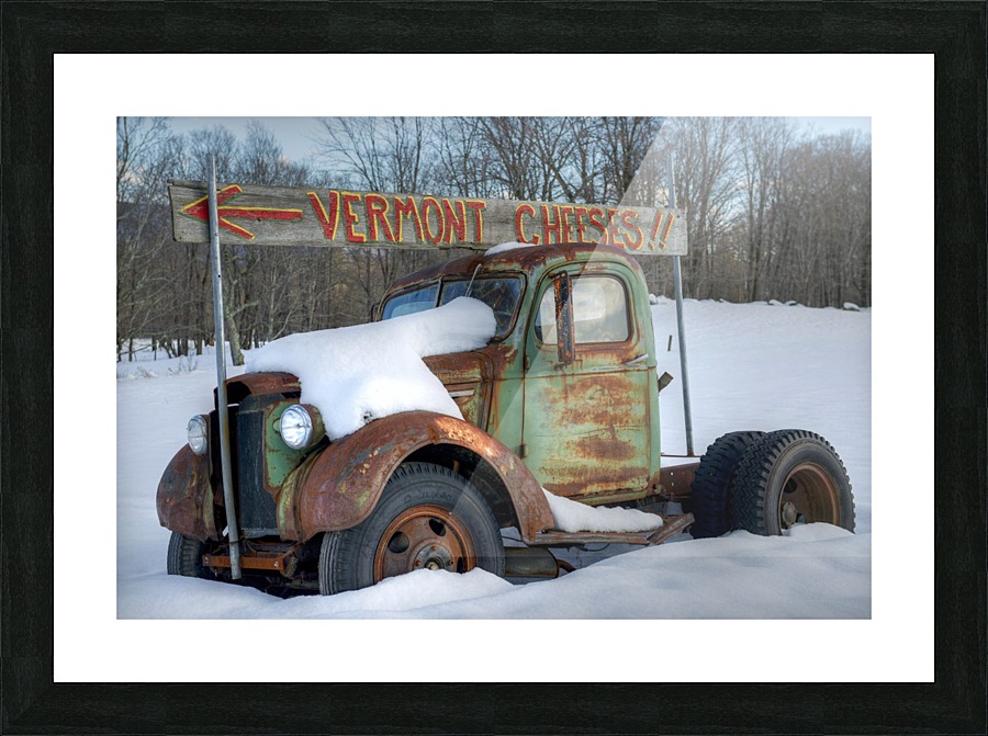 Cheese Truck Winter 556 Picture Frame print