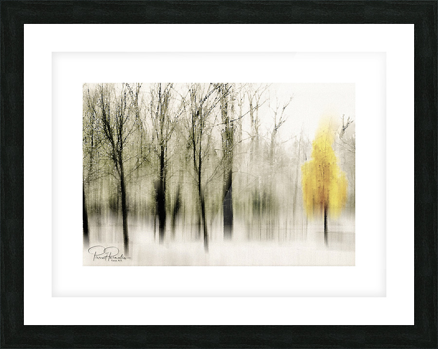 arbres floute Picture Frame print