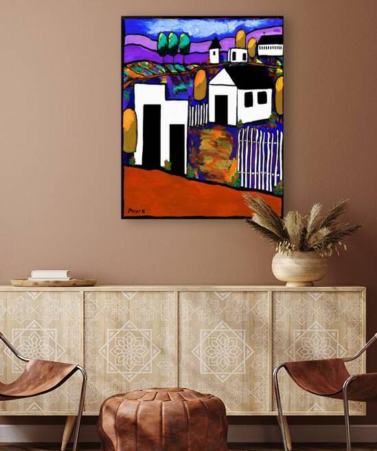 Village vertical by Moses