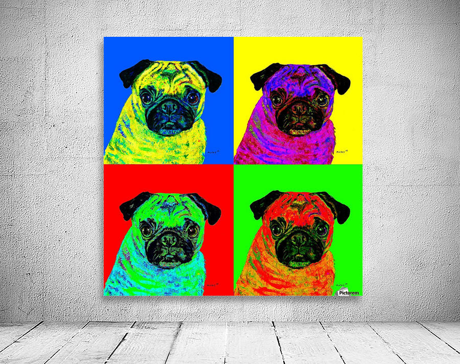 WARHOL PUG Wall Preview