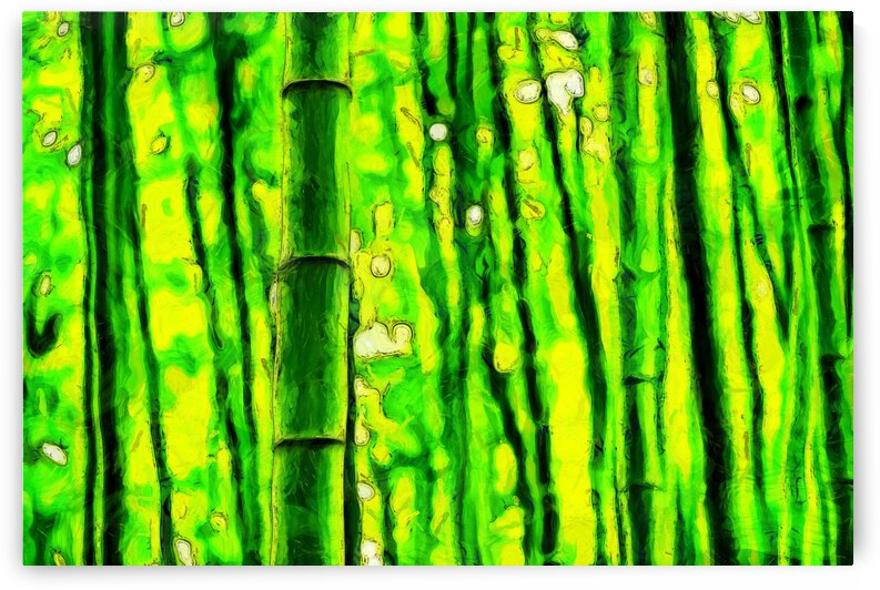 Bamboo forest oil painting in Vincent Willem van Gogh style.  31. by ArtEastWest