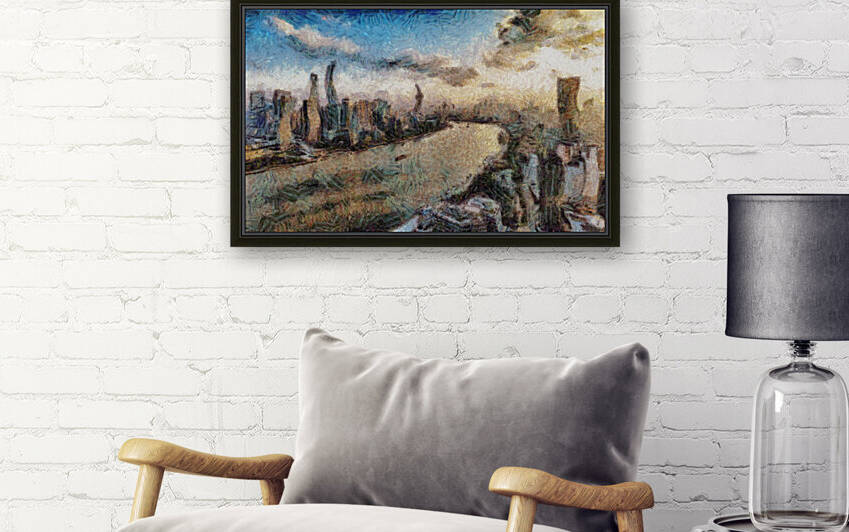 CHINA SHANGHAI CITY OIL PAINTING IN VINCENT VAN GOGH STYLE. 1 by ArtEastWest