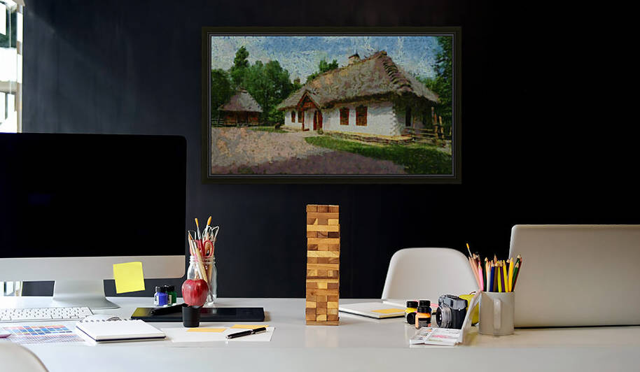 UKRAINE CITY OIL PAINTING IN OSCAR-CLAUDE MONET STYLE. 7 by ArtEastWest