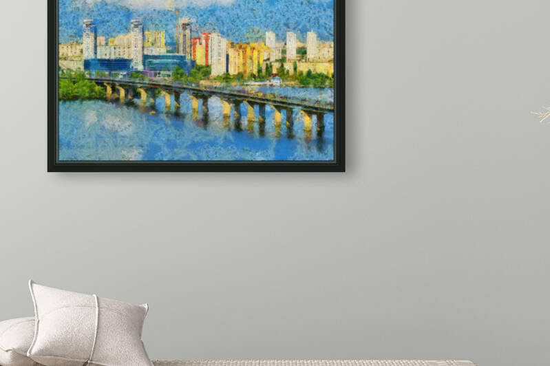 UKRAINE CITY OIL PAINTING IN OSCAR-CLAUDE MONET STYLE. 18. by ArtEastWest