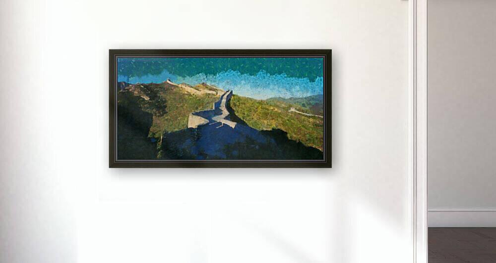 CHINA GREAT WALL OIL PAINTING IN OSCAR-CLAUDE MONET STYLE. 6. by ArtEastWest