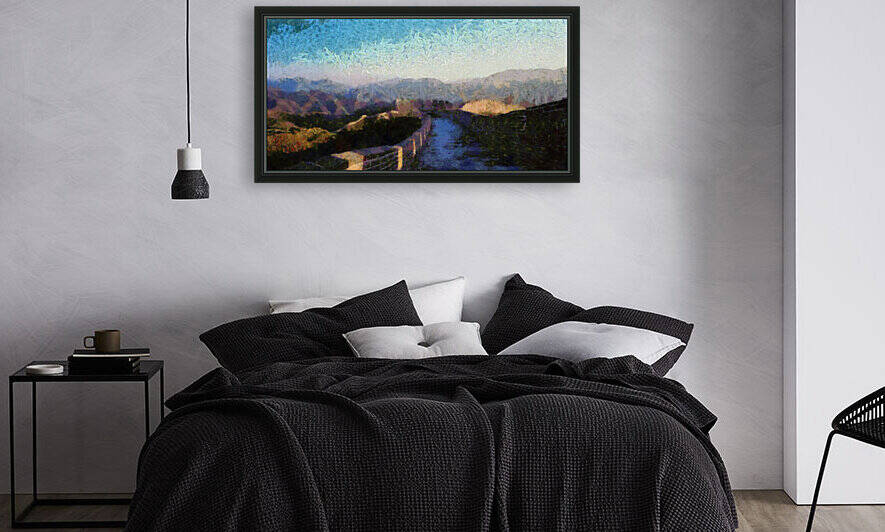 CHINA GREAT WALL OIL PAINTING IN OSCAR-CLAUDE MONET STYLE. 8. by ArtEastWest