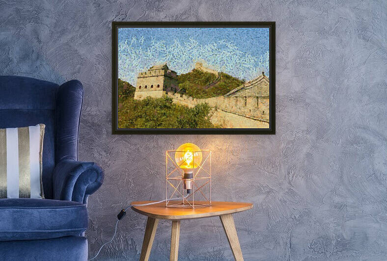 CHINA GREAT WALL OIL PAINTING IN OSCAR-CLAUDE MONET STYLE. 2. by ArtEastWest
