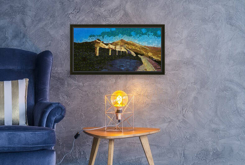 CHINA GREAT WALL OIL PAINTING IN OSCAR-CLAUDE MONET STYLE. 2. by ArtEastWest