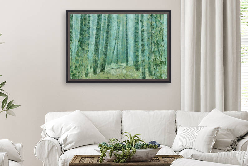 JUNGLE IN FOG OIL PAINTING IN OSCAR-CLAUDE MONET STYLE. 59. by ArtEastWest