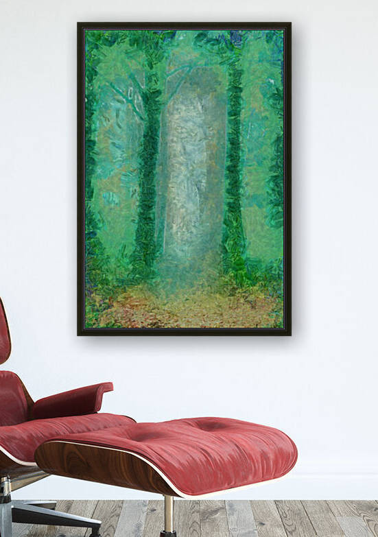 JUNGLE IN FOG OIL PAINTING IN OSCAR-CLAUDE MONET STYLE. 56. by ArtEastWest