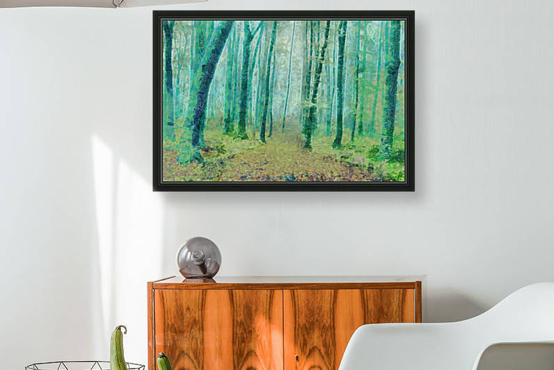JUNGLE IN FOG OIL PAINTING IN OSCAR-CLAUDE MONET STYLE. 58 by ArtEastWest