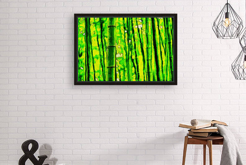 Bamboo forest oil painting in Vincent Willem van Gogh style.  31. by ArtEastWest