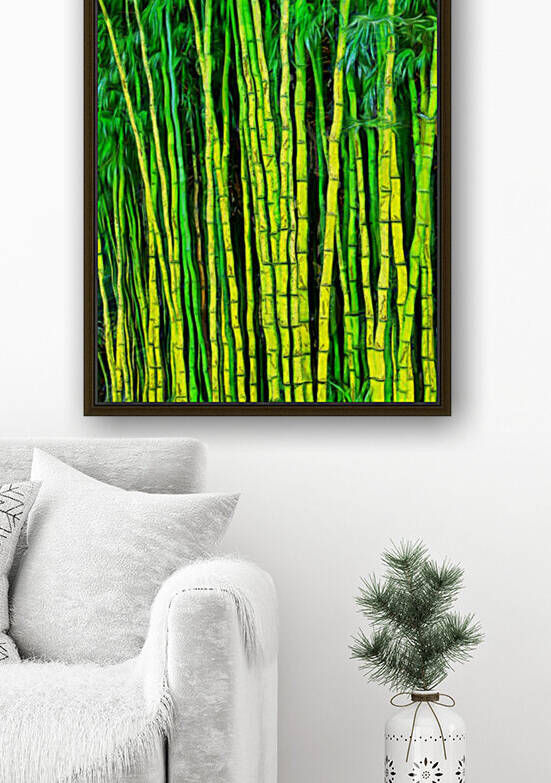 Bamboo forest oil painting in Vincent Willem van Gogh style. 32. by ArtEastWest
