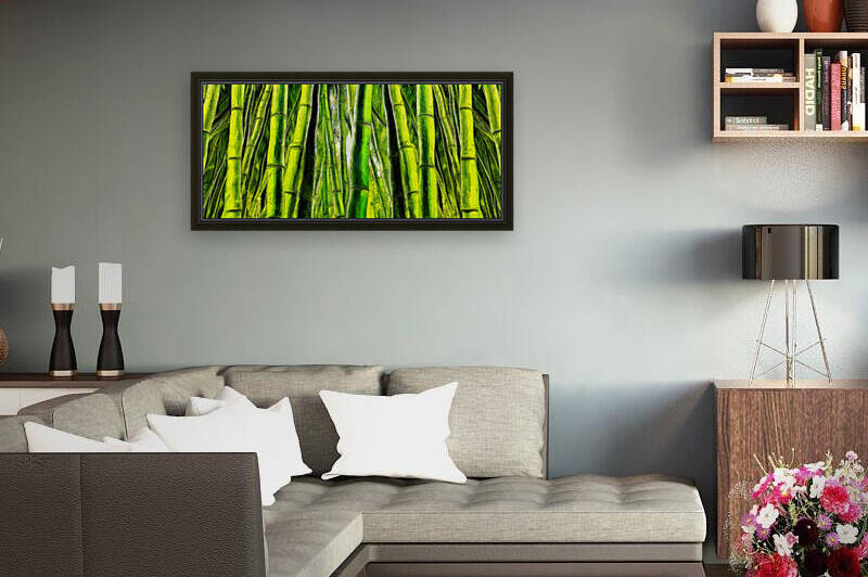 Bamboo forest oil painting in Vincent Willem van Gogh style. 27 by ArtEastWest