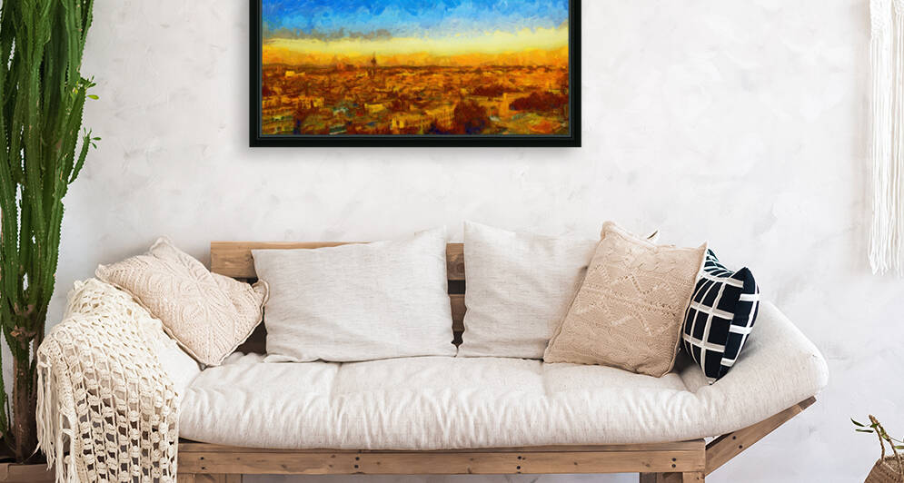 China Xinjiang Kashgar oil painting in Vincent Willem van Gogh style. 3. by ArtEastWest