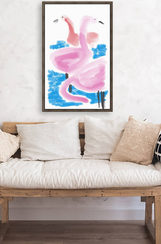 THREE FLAMINGOS by ArtEastWest