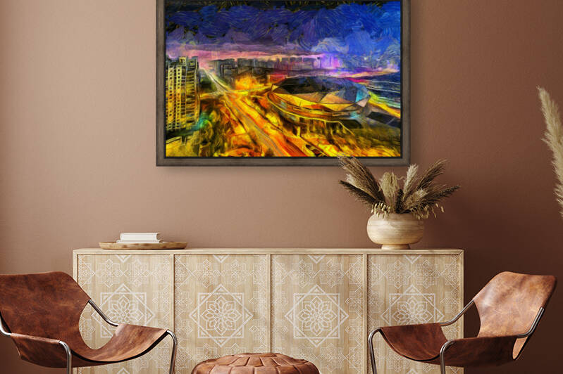 Qingdao oil painting in Vincent Willem van Gogh style. 50. This is an art print not the original. 47.   by ArtEastWest