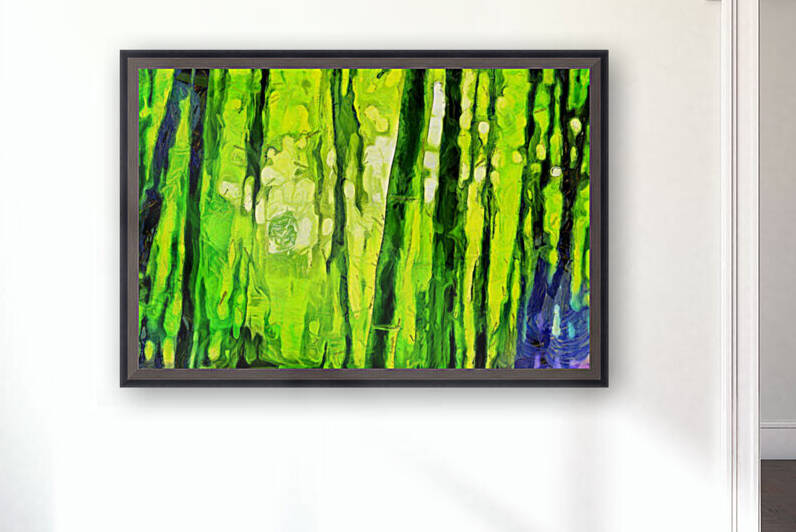 Bamboo forest oil painting in Vincent Willem van Gogh style. 3.  by ArtEastWest