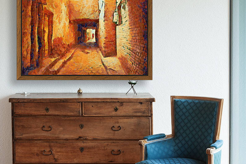 China Xinjiang Kashgar oil painting in Vincent Willem van Gogh style. 1. by ArtEastWest