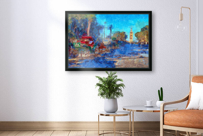 China Xinjiang Kashgar in Vincent Willem van Gogh style. 15.       by ArtEastWest