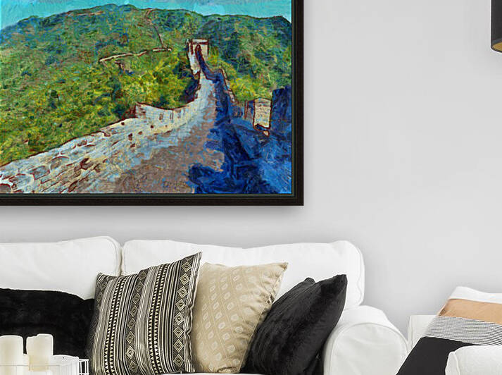 CHINA GREAT WALL OIL PAINTING IN VINCENT VAN GOGH STYLE. 74. by ArtEastWest