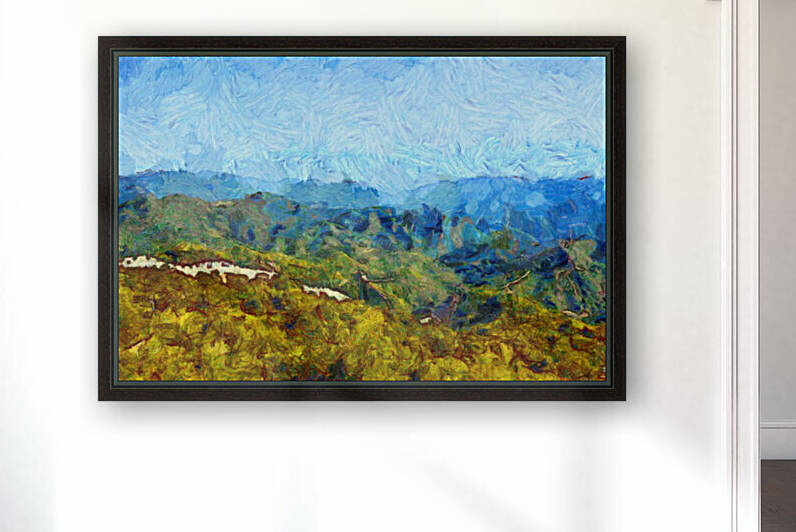 CHINA GREAT WALL OIL PAINTING IN VINCENT VAN GOGH STYLE. 57. by ArtEastWest