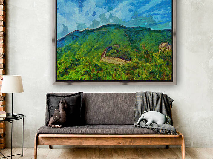 CHINA GREAT WALL OIL PAINTING IN VINCENT VAN GOGH STYLE. 71 by ArtEastWest