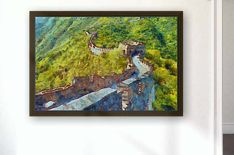 CHINA GREAT WALL OIL PAINTING IN VINCENT VAN GOGH STYLE. 68. by ArtEastWest