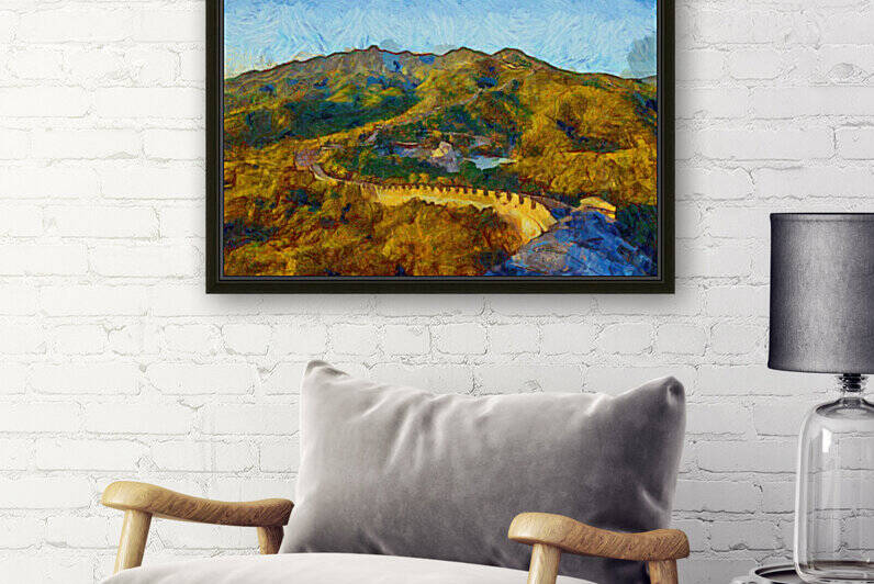 CHINA GREAT WALL OIL PAINTING IN VINCENT VAN GOGH STYLE. 58. by ArtEastWest