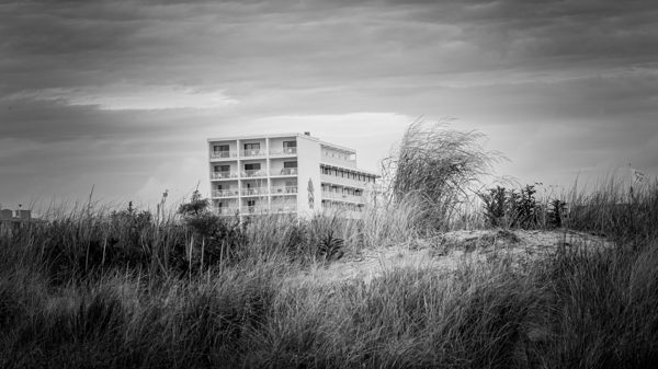 Lotus Inn Over the Grassy Dunes in Wildwood Crest Digital Download