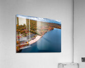 Fall Aerial Mauch Lake Beach and Landscape Acrylic Print