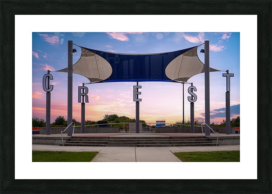 Centennial Park Sign in Wildwood Crest Sunrise Picture Frame print