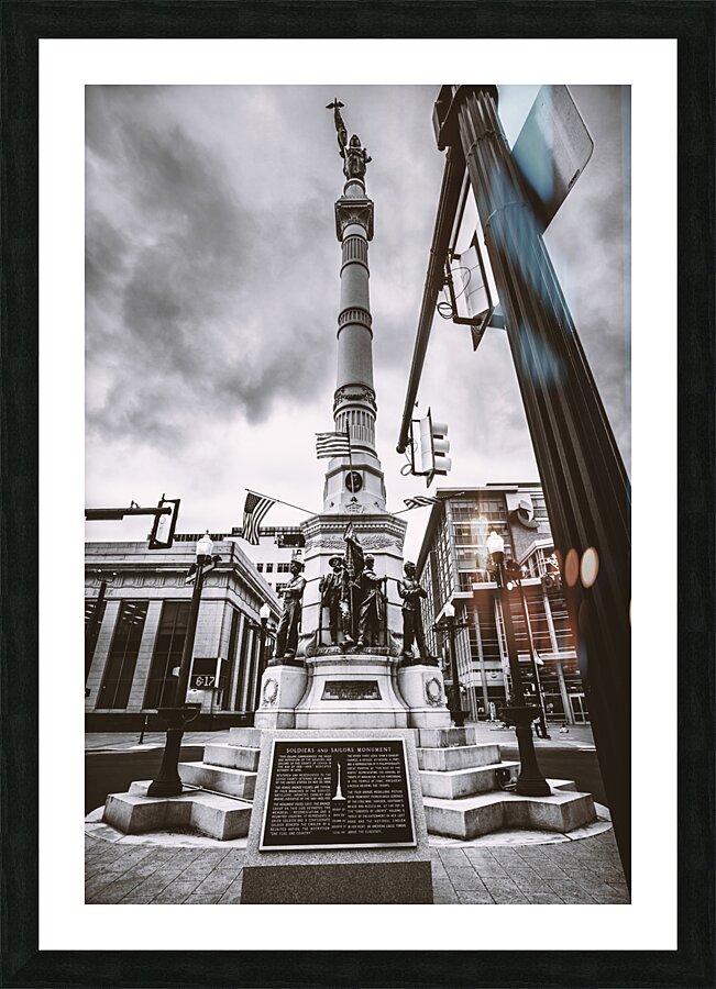 Soldiers and Sailors Monument Downtown Allentown Picture Frame print