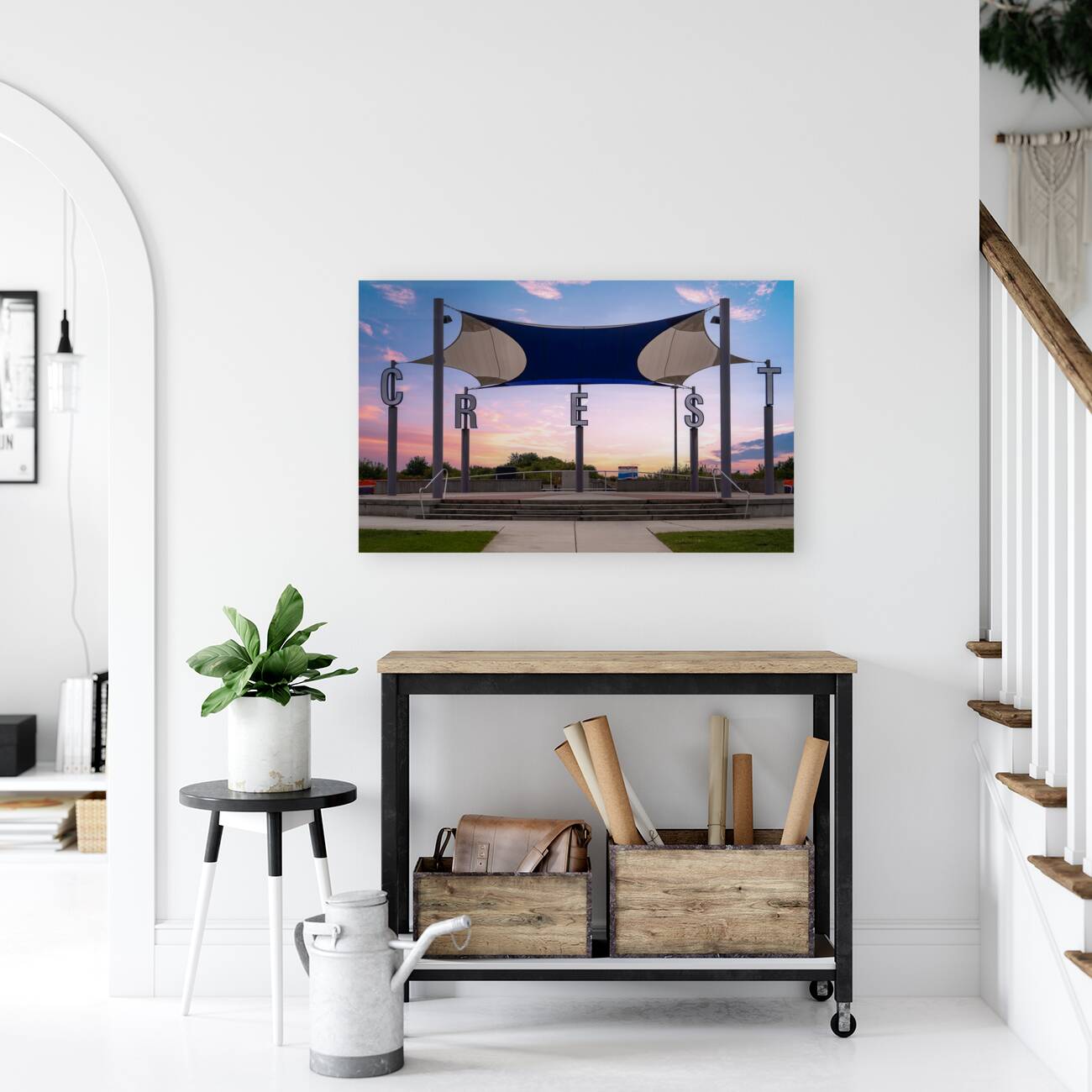 Centennial Park Sign in Wildwood Crest Sunrise Reproduction