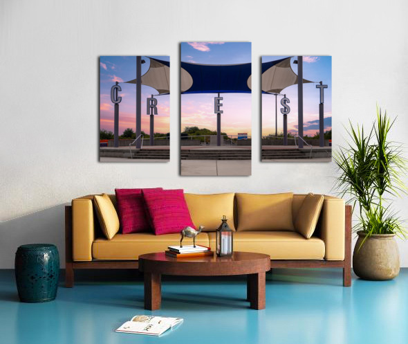 Centennial Park Sign in Wildwood Crest Sunrise Canvas print