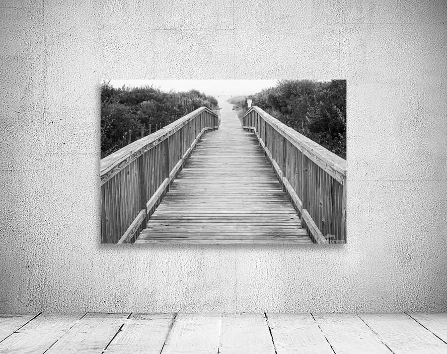 A Walk to the Beach   Black and White Wall Preview