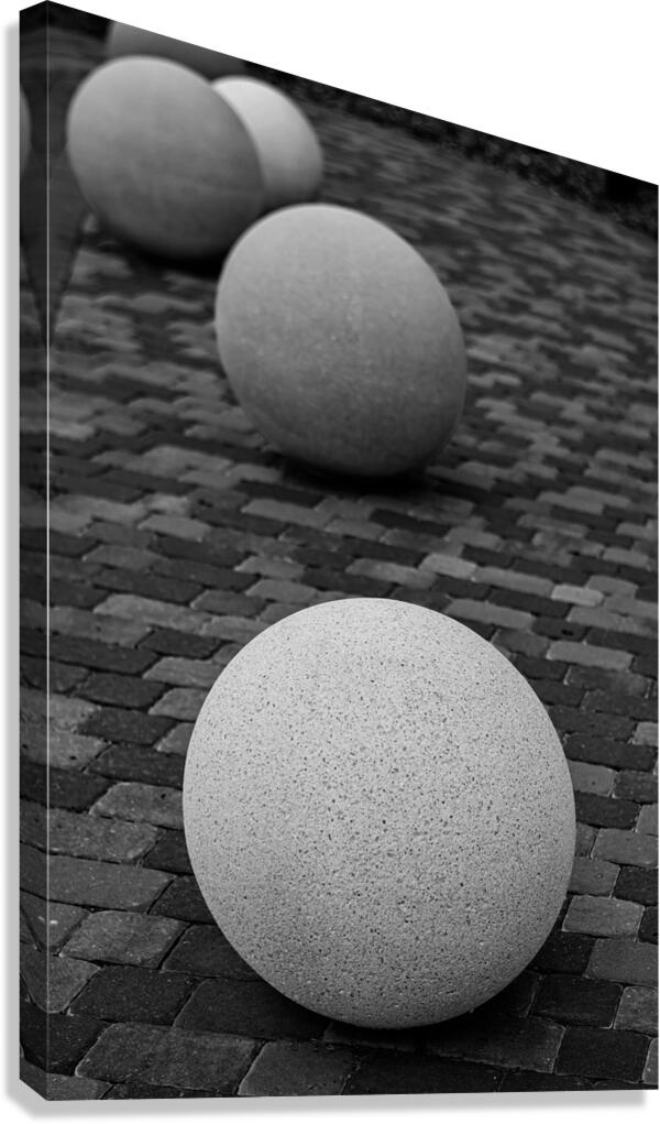 Giant Marbles in B&W