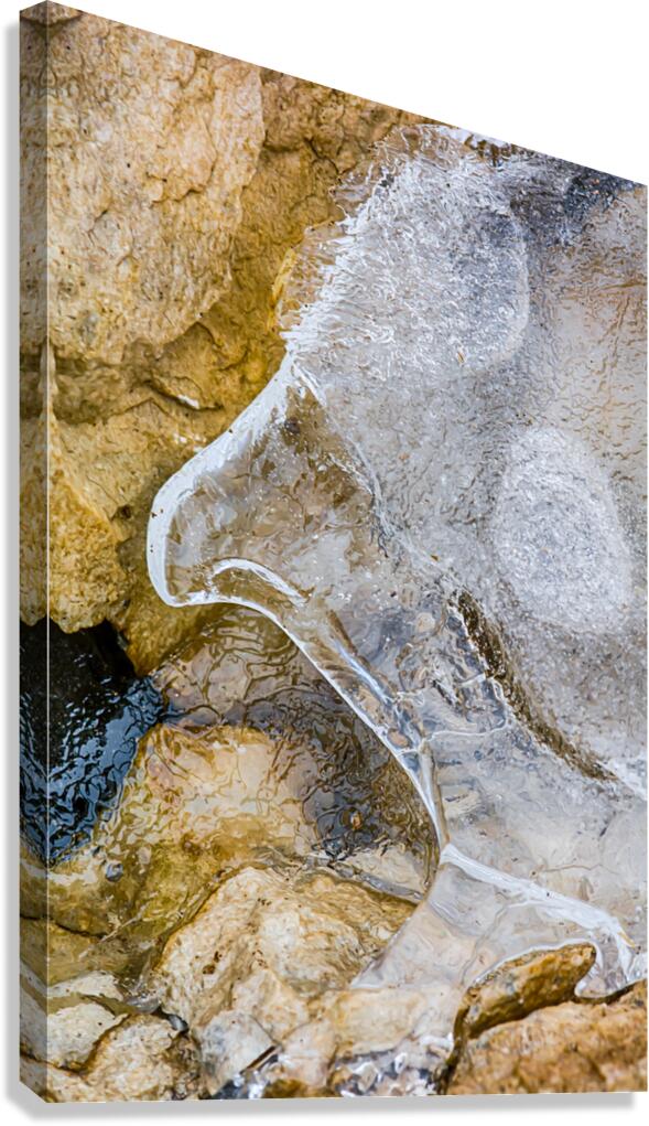 Ice Along The Lake Shoreline