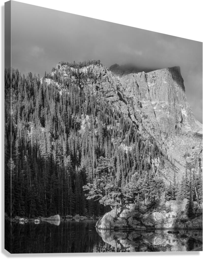 Morning Clouds Lifting Over Hallet Peak In RMNP