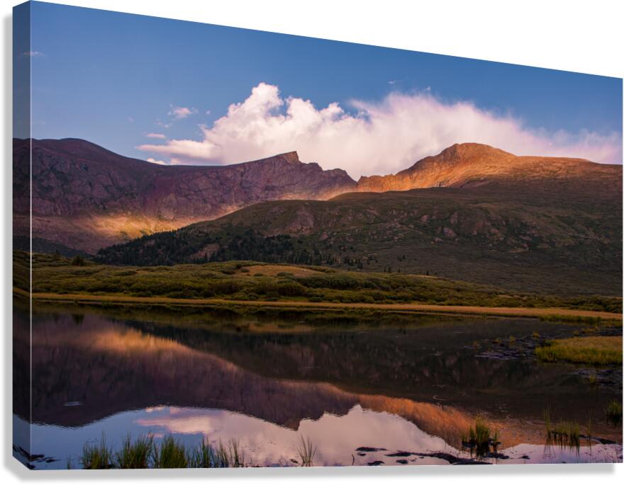 Aspenglow On Mount Bierstadt Colorado