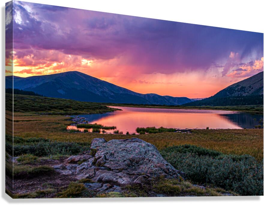 Approaching Shower At Sunset